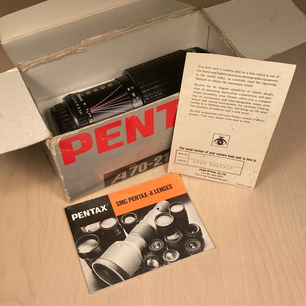 Pentax - A SMC 70-210mm f4 Zoom K Mount Camera Lens
